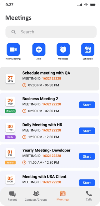 meeting screen